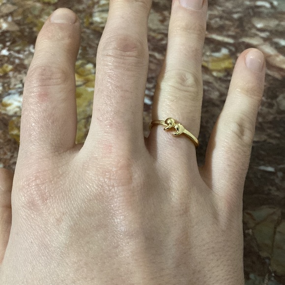 Set of 4 Gold-Colored Metal Rings with Punctuation Marks - Picture 6 of 9